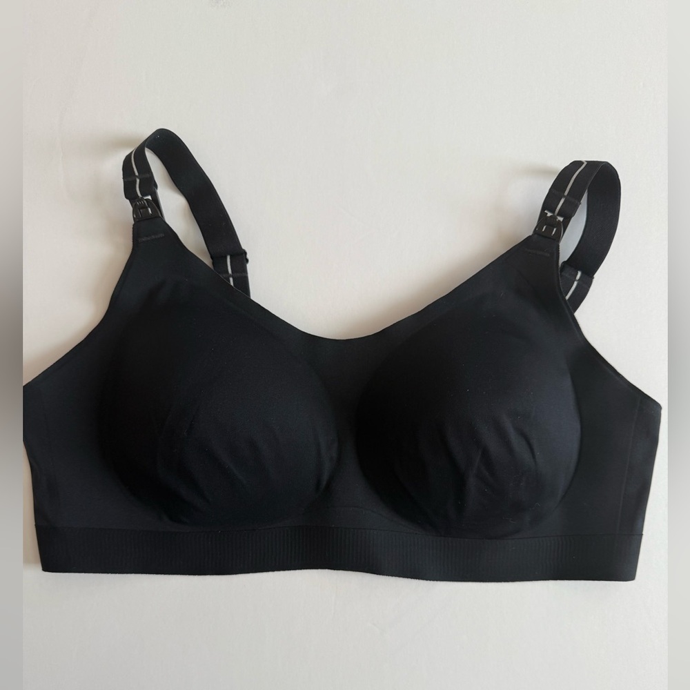 Mom Cozy Black Women's Nursing or Pumping Bra